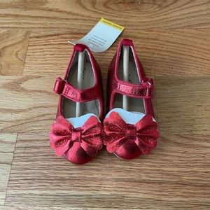 Brand New Red Metallic Baby/Toddler Mary Jane Shoes Size 5